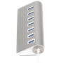 Концентратор Maxxter USB 3.0 Type-A 7 ports silver (HU3A-7P-01) Концентратор Maxxter USB 3.0 Type-A 7 ports silver (HU3A-7P-01)