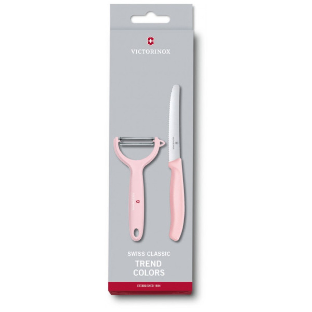 Набір ножів Victorinox SwissClassic Paring Set Tomato and Kiwi Light Pink (6.7116.23L52)
