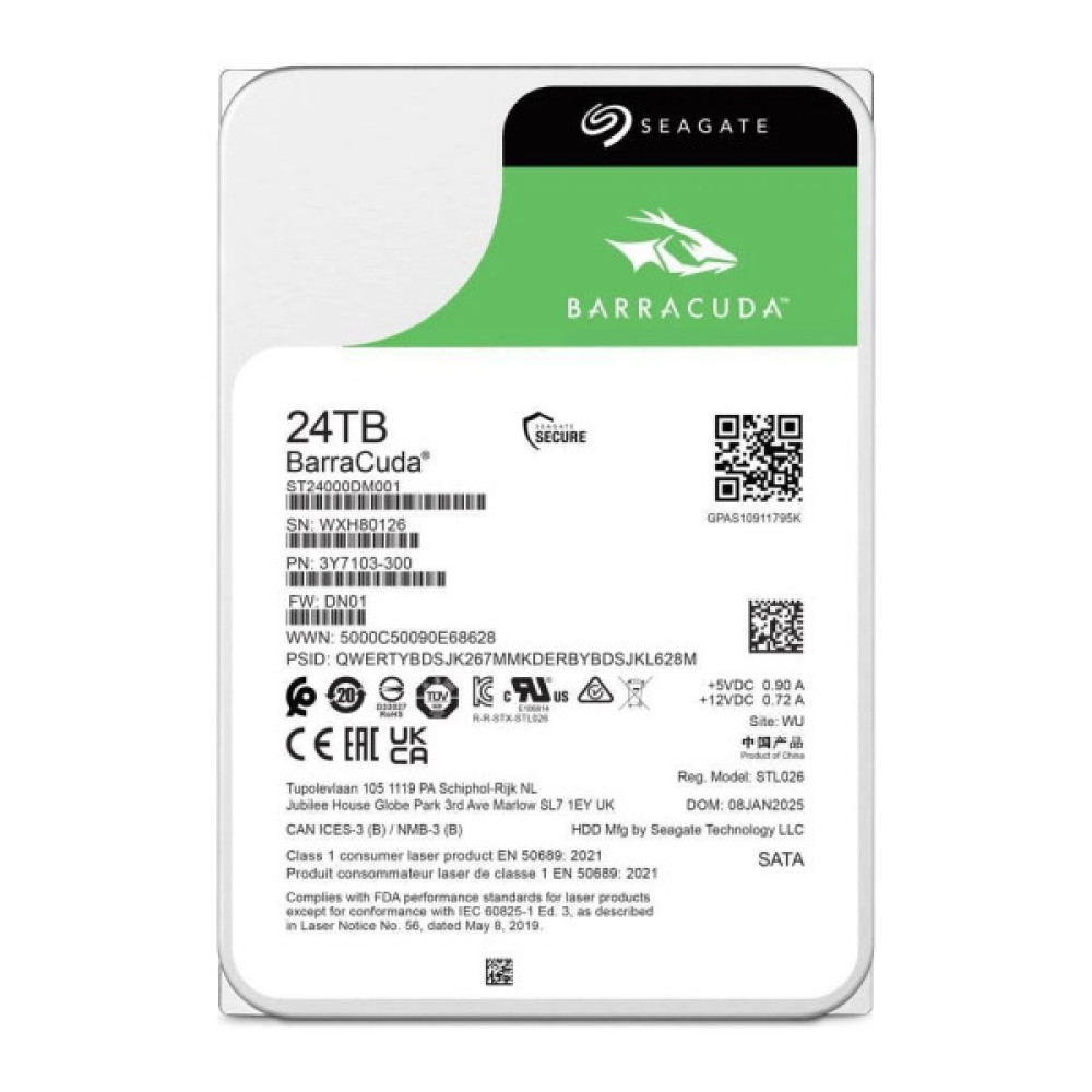 Жорсткий диск 3.5" 24TB Seagate (ST24000DM001)