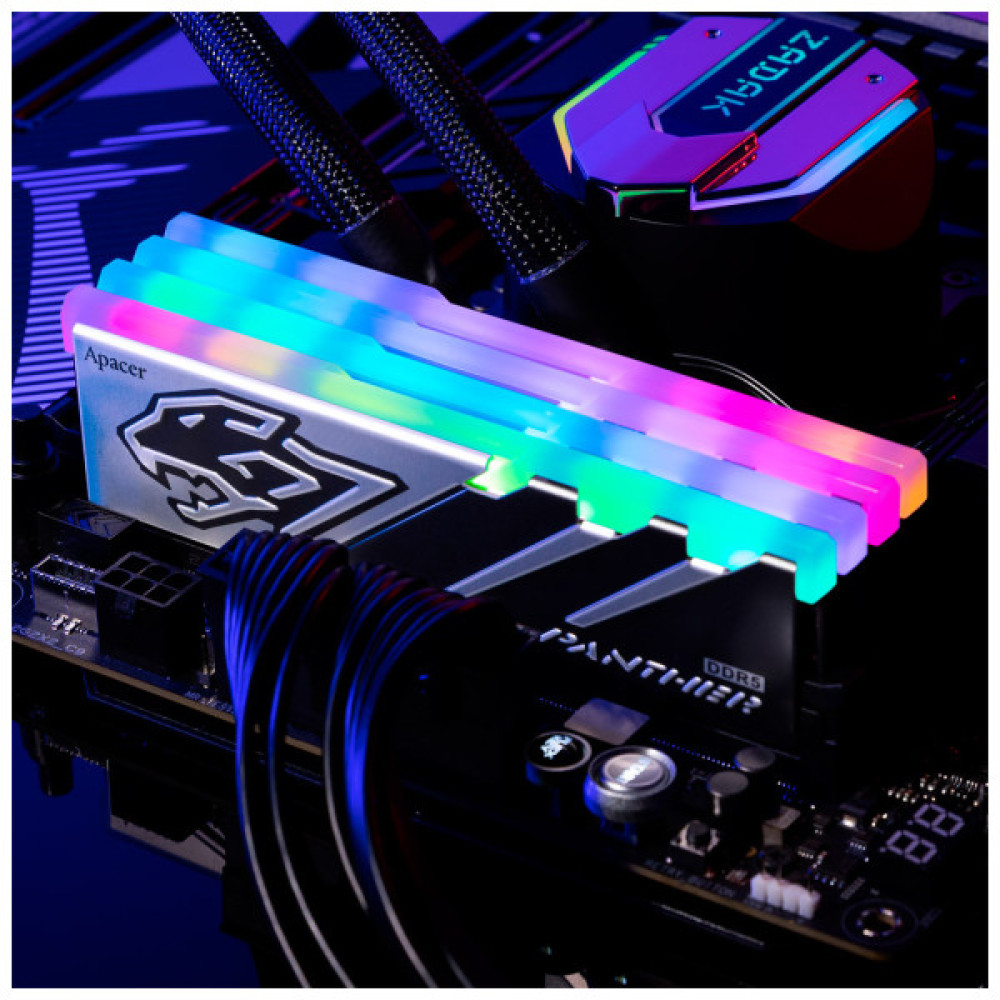 Модуль пам'яті для комп'ютера DDR5 32GB (2x16GB) 5600 MHz Panther RGB Apacer (AH5U32G56C5229BAA-2)
