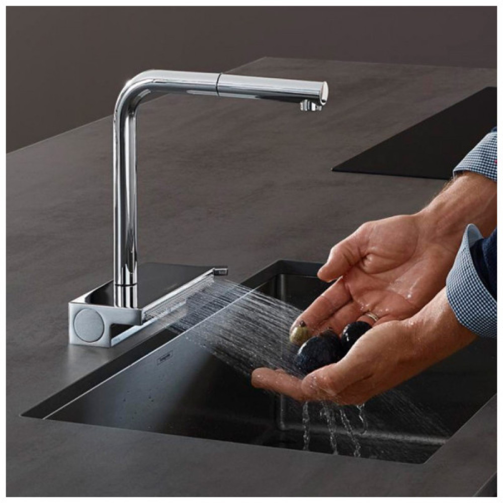 Змішувач Hansgrohe Aquno Select M81 , 21 см, хром (73836000)