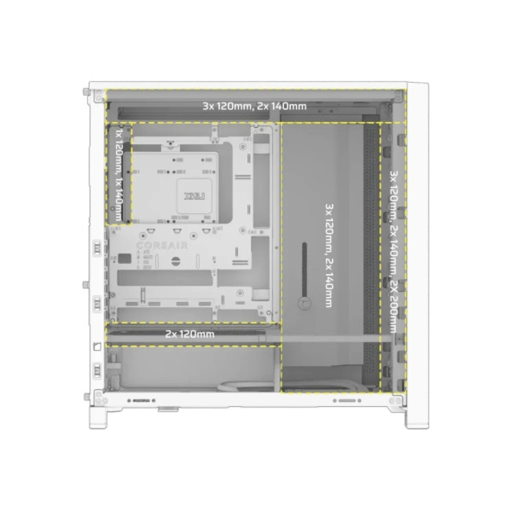 Корпус для ПК Corsair FRAME 4000D RS White (CC-9011313-WW)