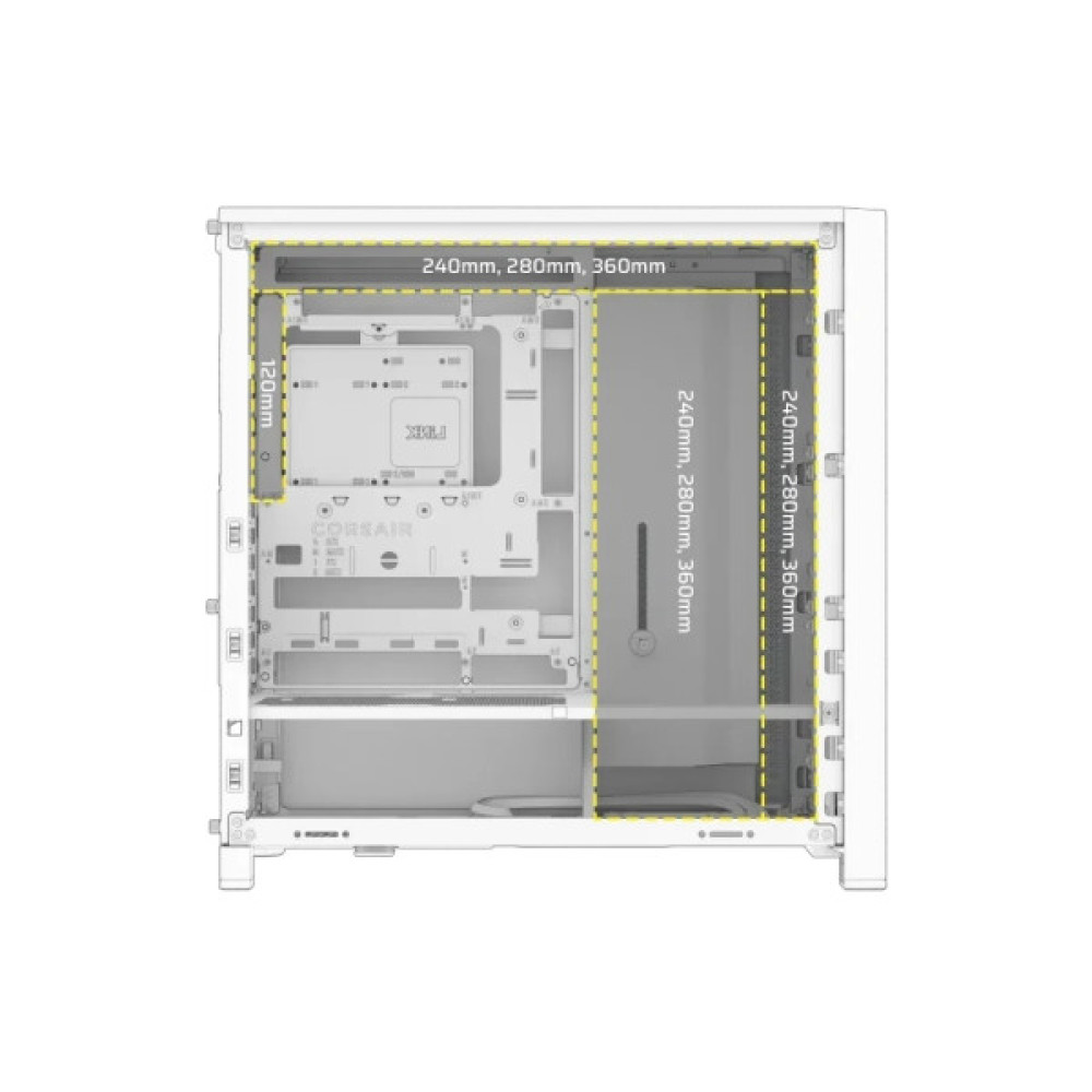 Корпус для ПК Corsair FRAME 4000D RS White (CC-9011313-WW)