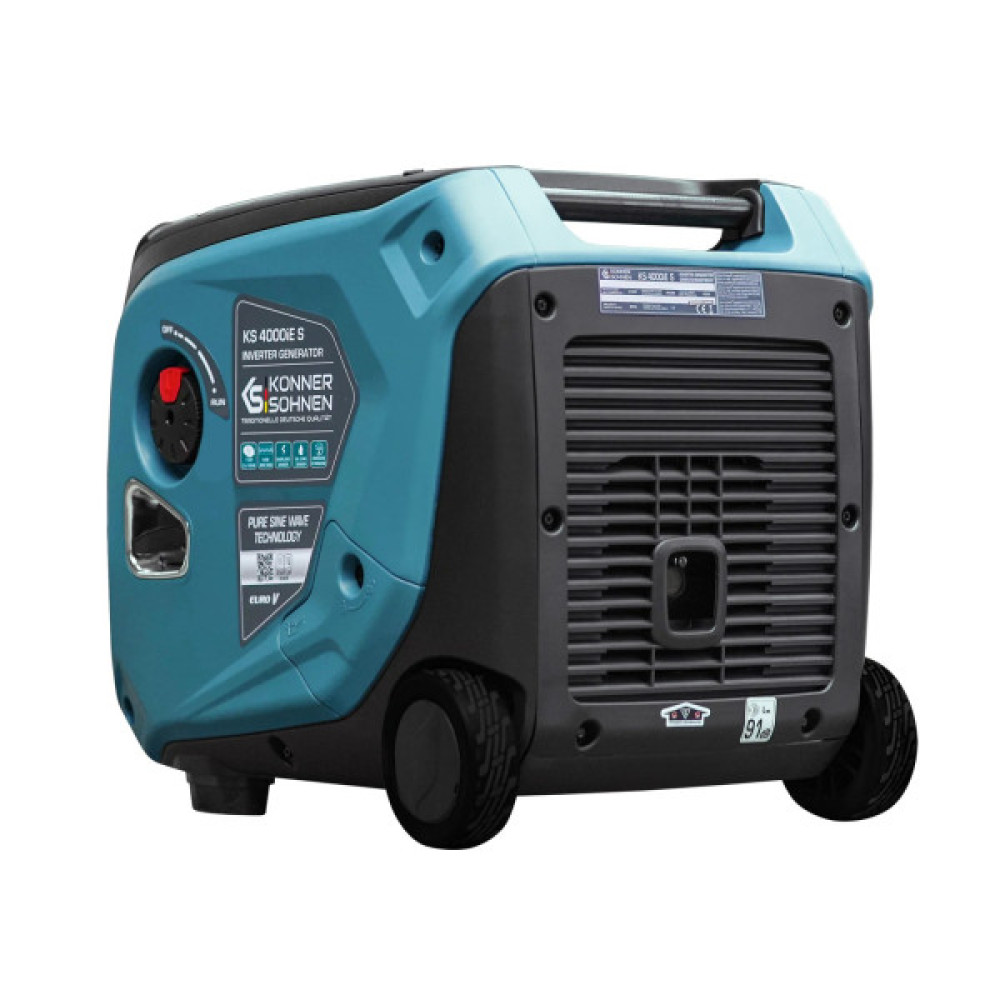 Генератор бензиновий інверторний Konner&Sohnen KS 4000iE S, 230В, 4.0кВт, електростартер, 40кг