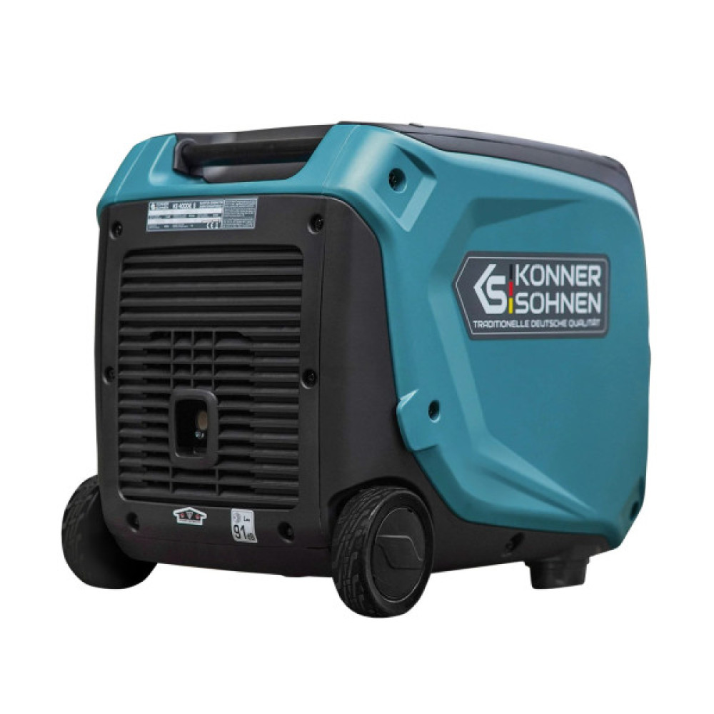 Генератор бензиновий інверторний Konner&Sohnen KS 4000iE S, 230В, 4.0кВт, електростартер, 40кг