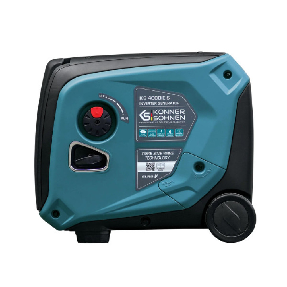 Генератор бензиновий інверторний Konner&Sohnen KS 4000iE S, 230В, 4.0кВт, електростартер, 40кг