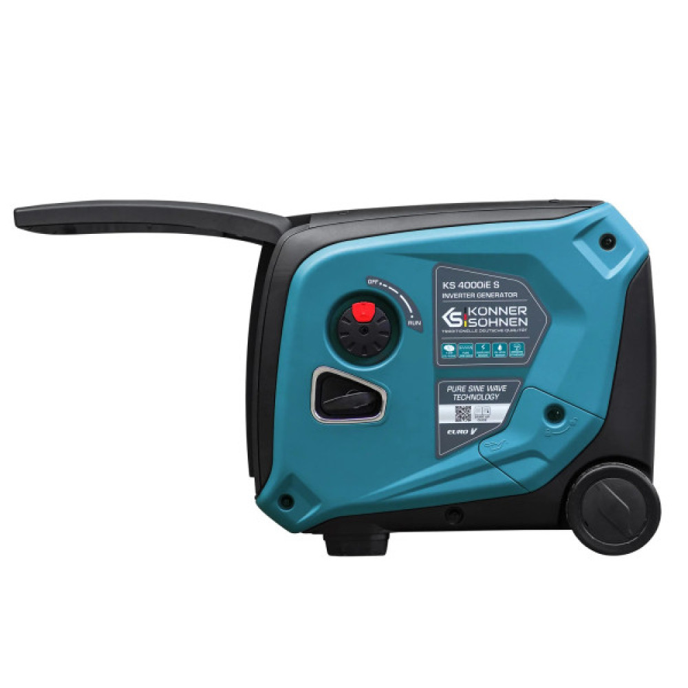 Генератор бензиновий інверторний Konner&Sohnen KS 4000iE S, 230В, 4.0кВт, електростартер, 40кг