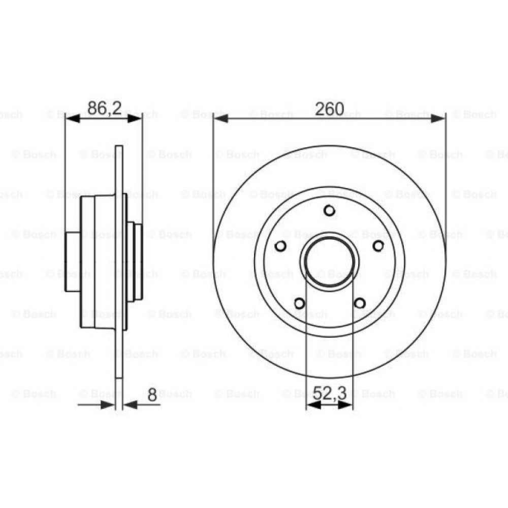 Гальмівний диск Bosch 0 986 479 684