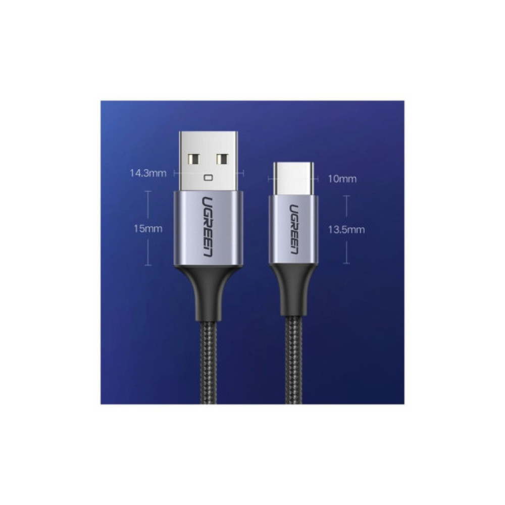 Дата кабель USB 2.0 AM to USB-C 1.5m Ugreen (UGR-60127)
