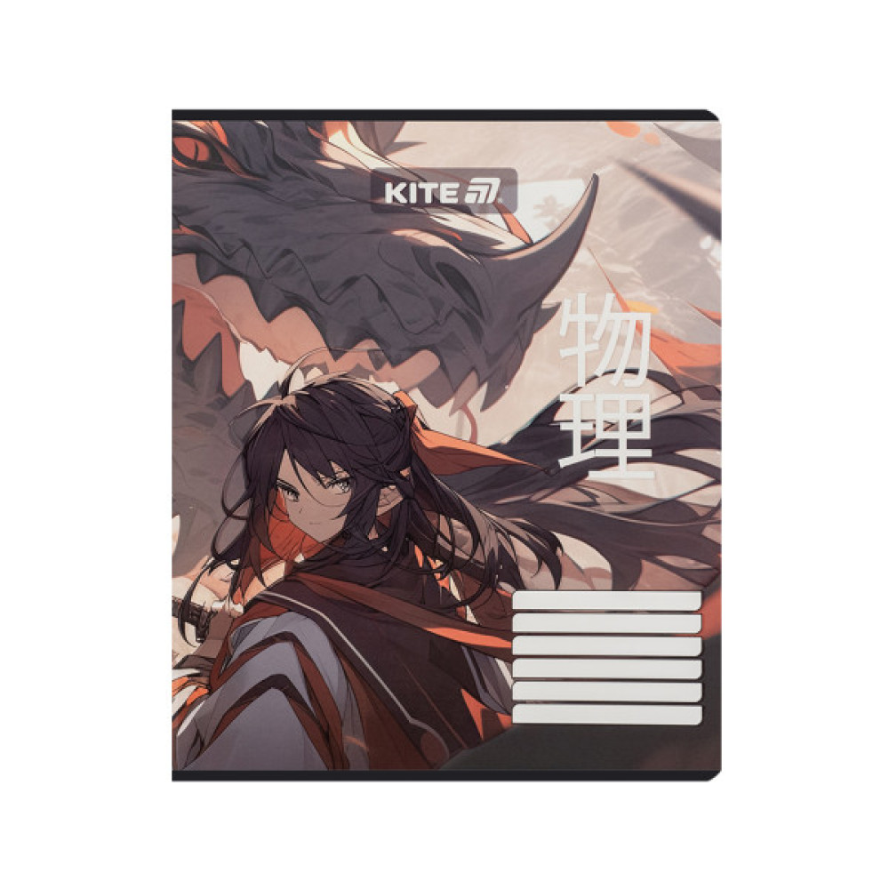 Зошит Kite Anime, 18 аркушів, лінія (K25-237-1)