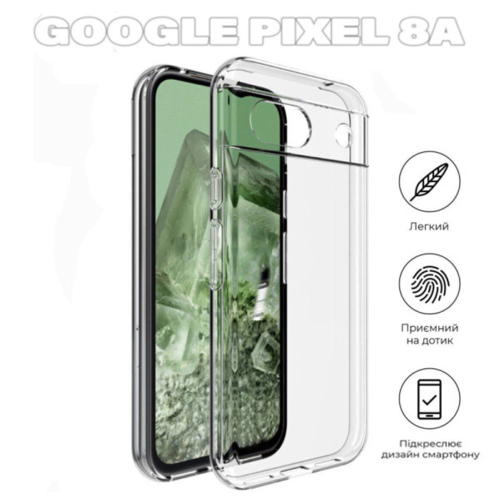 Чохол до мобільного телефона BeCover Google Pixel 8a Transparancy (711662) Чохол до мобільного телефона BeCover Google Pixel 8a Transparancy (711662)