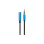 Кабель мультимедійний 3.5mm M to 3.5mm F 1.0m (4pin) Maxxter (A-3434-1m)