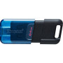 USB флеш накопичувач Kingston 64GB DataTraveler 80 M USB-C 3.2 Blue/Black (DT80M/64GB) USB флеш накопичувач Kingston 64GB DataTraveler 80 M USB-C 3.2 Blue/Black (DT80M/64GB)