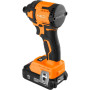 Гайковерт ударний Neo Tools Energy+ 18В безщітковий 3600об·хв 300Нм 1/4" 4 швидкості 0.85кг без АКБ та ЗП