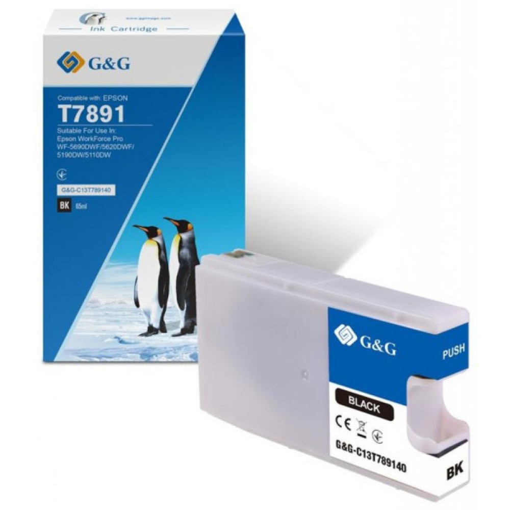 Картридж G&G Epson WF-5110/WF-5620 black XXL 4K (G&G-C13T789140) Картридж G&G Epson WF-5110/WF-5620 black XXL 4K (G&G-C13T789140)
