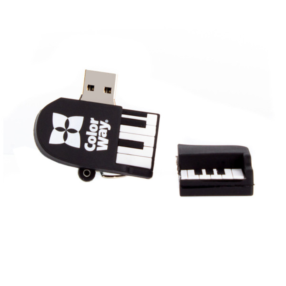 USB флеш накопичувач ColorWay Piano 64 GB 3.0 Black (CW-USBPO64)