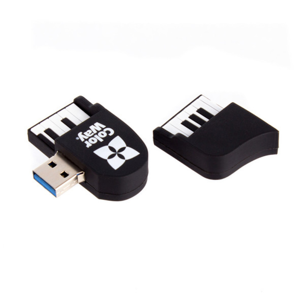 USB флеш накопичувач ColorWay Piano 64 GB 3.0 Black (CW-USBPO64)