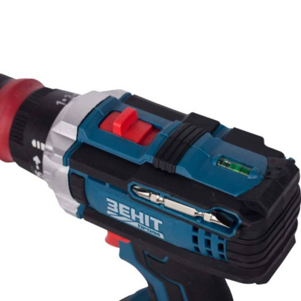 Шурупокрут-дриль акумуляторний Зеніт Профі ЗПША-21/20 DFR 21В 2х2А·год 25Нм 350·1500об/хв 1.2кг