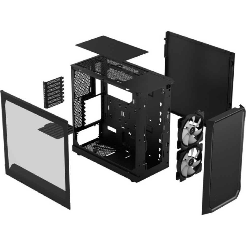 Корпус для ПК Fractal Design Focus 2 RGB Blck TG Clear Tint (FD-C-FOC2A-03)