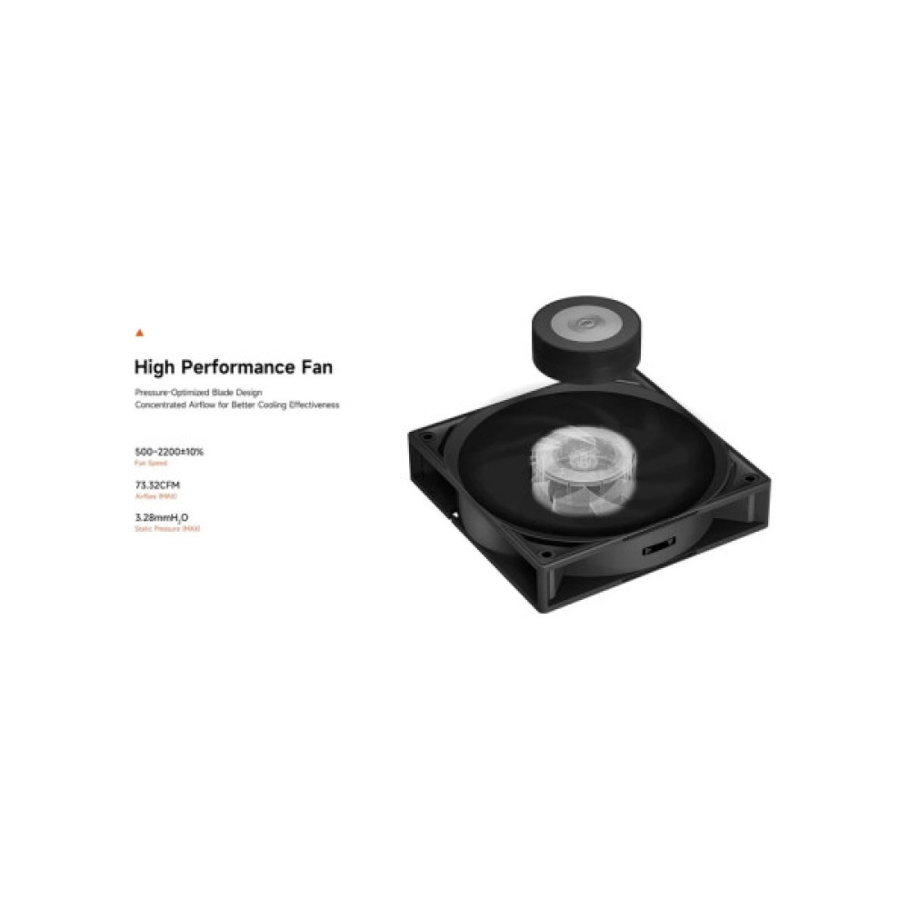 Кулер до процесора PcCooler Охолоджувач для процесора PсCOOLER RT500 BK чорний IntelLGA 115X/1200/ (RT500 BK)