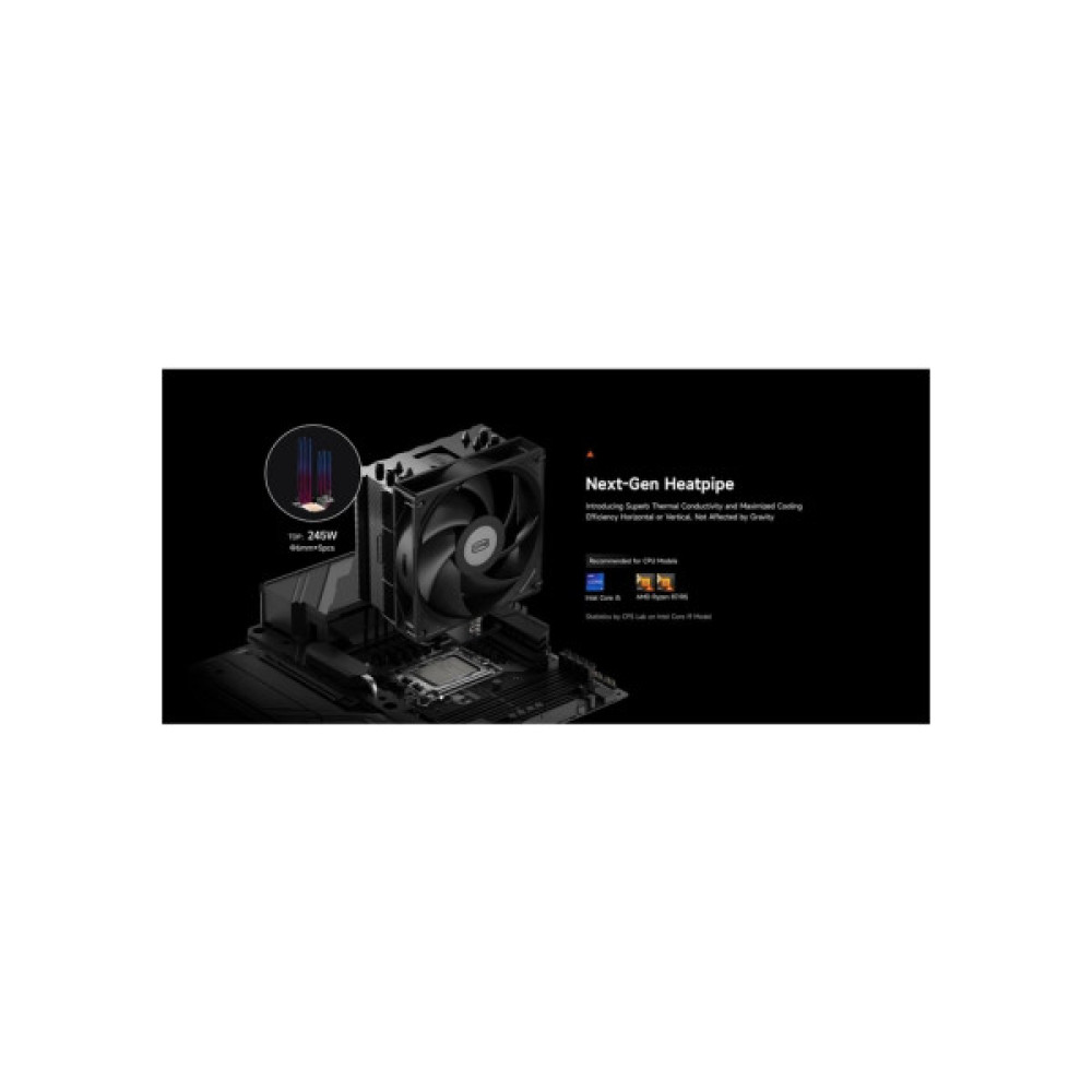 Кулер до процесора PcCooler Охолоджувач для процесора PсCOOLER RT500 BK чорний IntelLGA 115X/1200/ (RT500 BK)