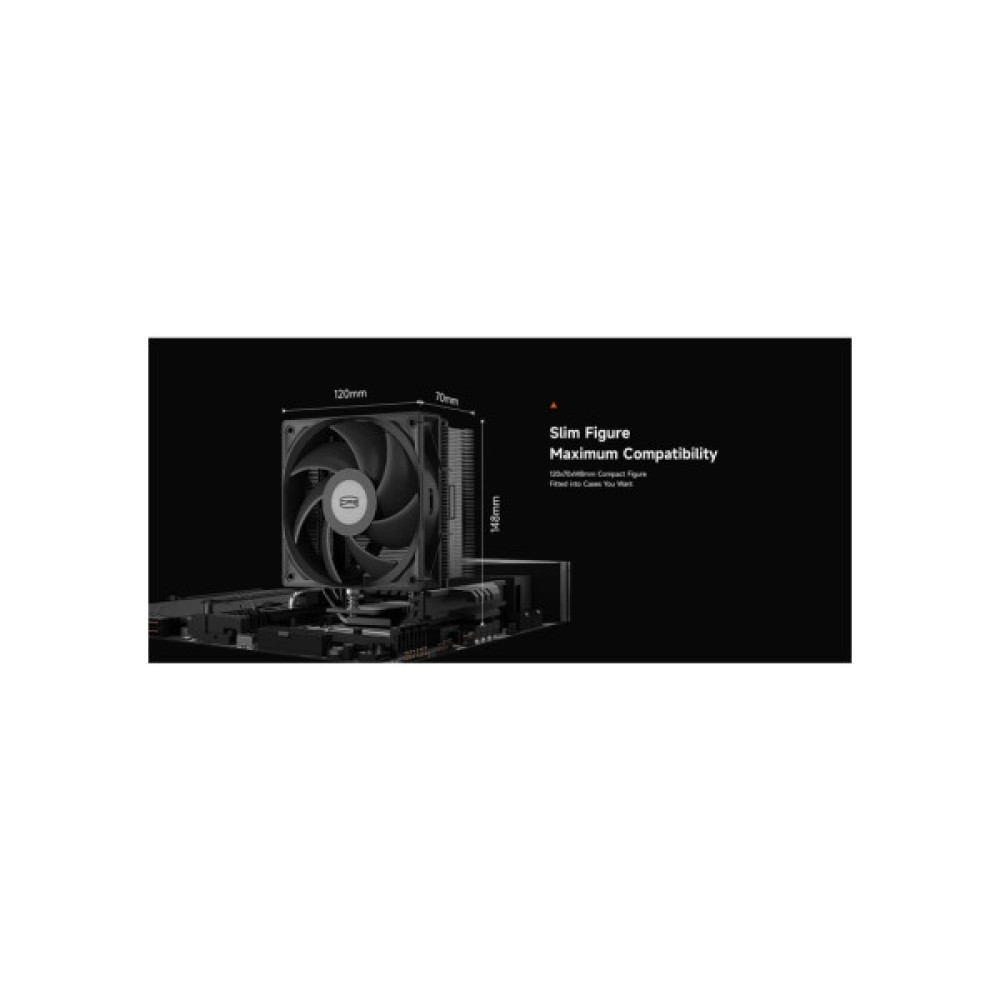 Кулер до процесора PcCooler Охолоджувач для процесора PсCOOLER RT500 BK чорний IntelLGA 115X/1200/ (RT500 BK)