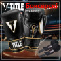 Боксерські рукавички Title Boxeo Mexican Leather Quatro Black/White 16 oz (BATGE4 16 oz BK/WH)