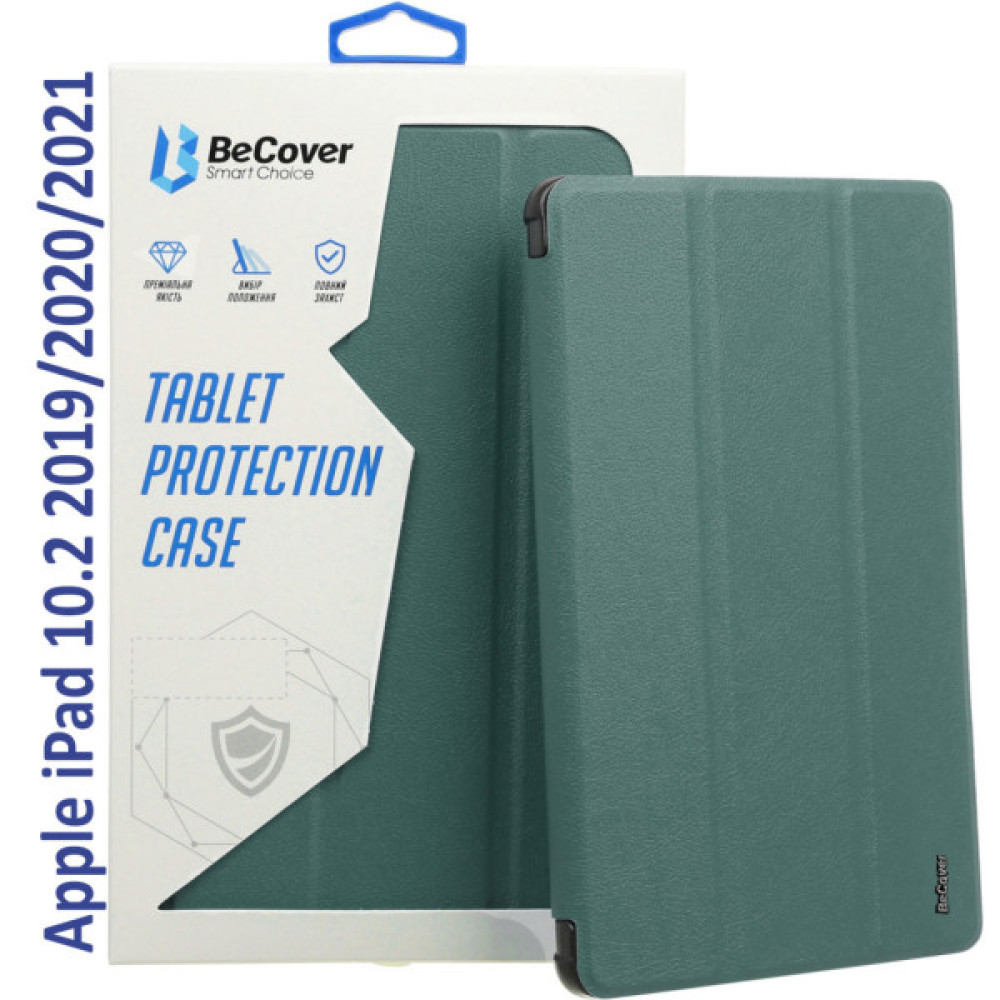 Чохол до планшета BeCover Tri Fold Hard Apple iPad 10.2 2019/2020/2021 Dark Green (709656) (709656) Чохол до планшета BeCover Tri Fold Hard Apple iPad 10.2 2019/2020/2021 Dark Green (709656) (709656)