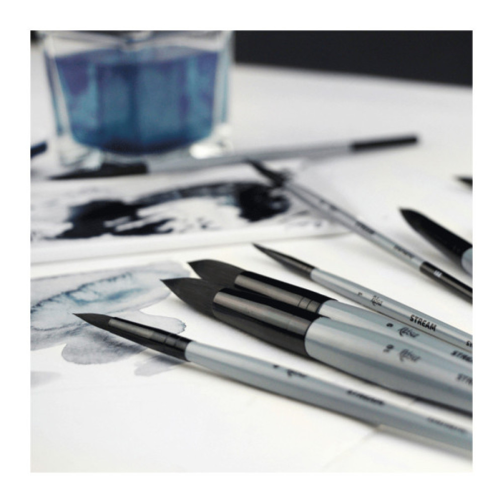 Пензлик для малювання Rosa Синтетика кругла, STREAM 132, № 0 (4823098517306)