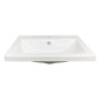 Раковина, умивальник Adamant CERS, штучний камінь, прямокут., з отвором для змішувача, з отвором для переливу, 595x450x158мм, накладний, білий