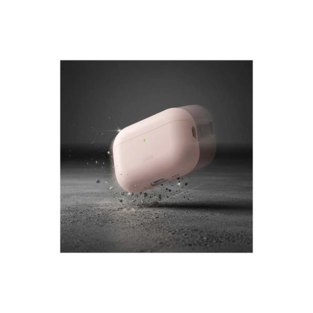 Чохол для навушників Uniq Lino для AirPods Pro 3 gen Silicone Pink (8886463696873)