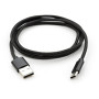Дата кабель USB 2.0 AM to USB-C 1.0m nylon black Vinga (VCPDCTCNB1BK) Дата кабель USB 2.0 AM to USB-C 1.0m nylon black Vinga (VCPDCTCNB1BK)