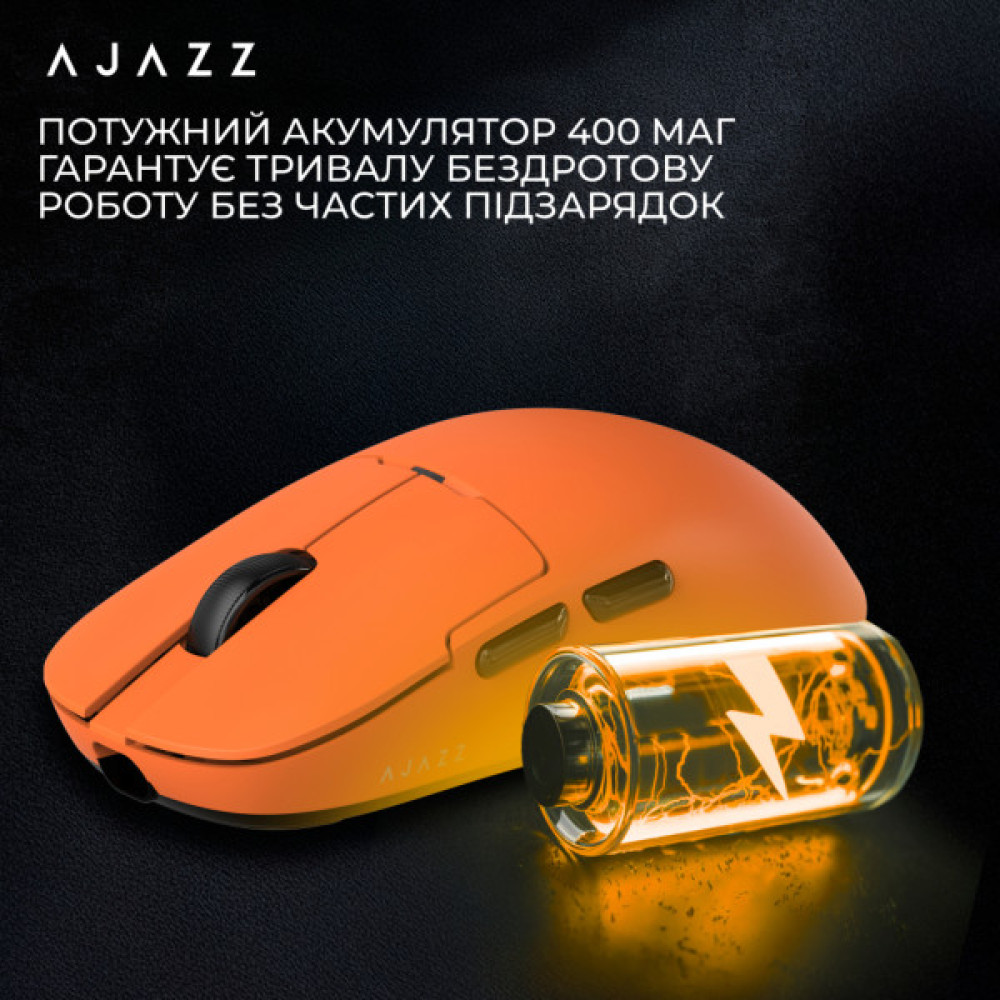 Мишка Ajazz AJ159P MC Wireless/Bluetooth/USB Charging Dock Orange (AJ159P-MC-Orange)