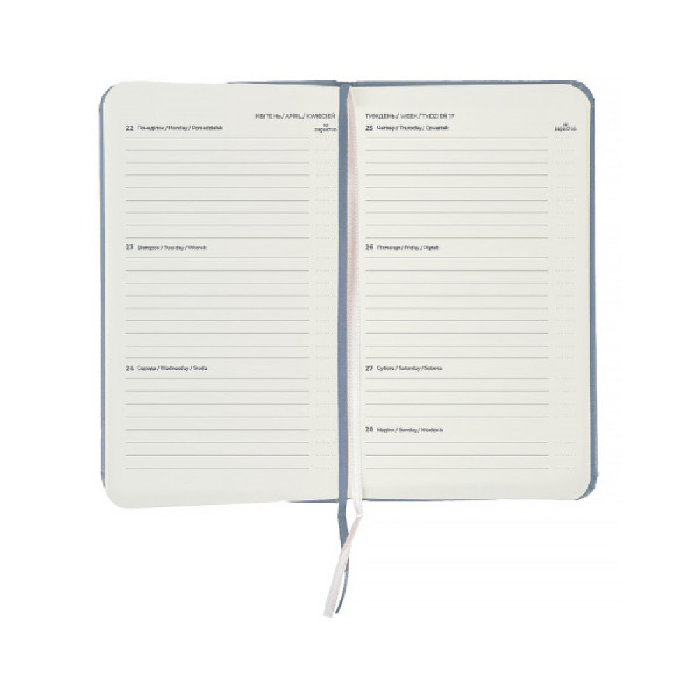 Тижневик Axent датований 2026 Pocket Strong 90х150, сірий (8508-26-62-A)