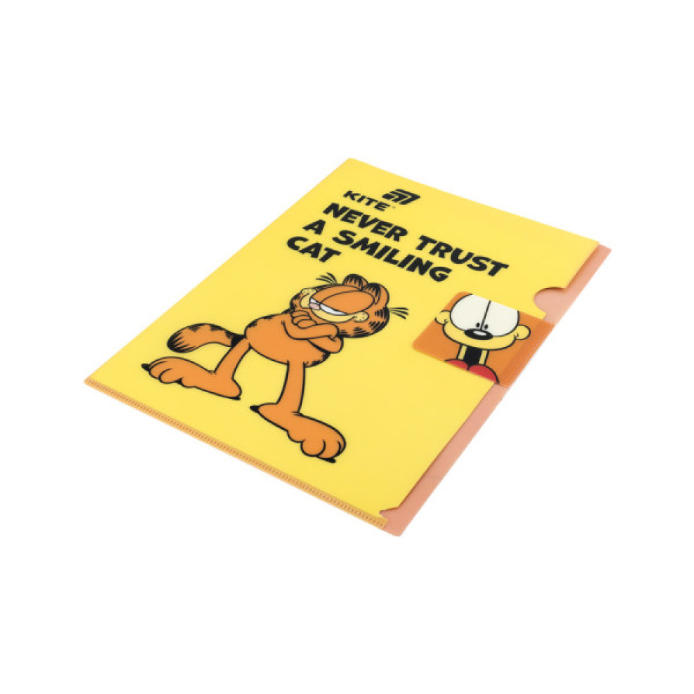 Папка - куточок Kite із клапаном A4 Garfield (GF25-248-1)