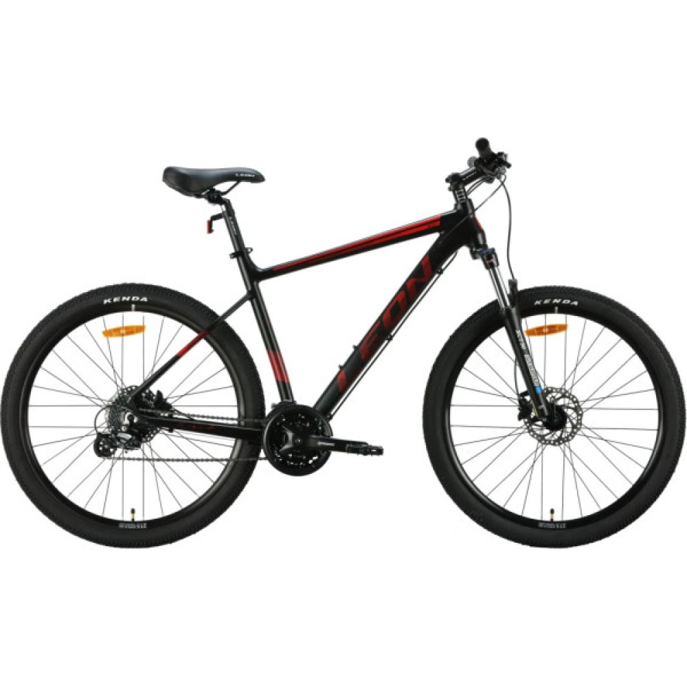 Велосипед Leon 27.5" XC 80 AM DD рама-20" Al чорний з червоним 2024 (OPS-LN-27.5-167)