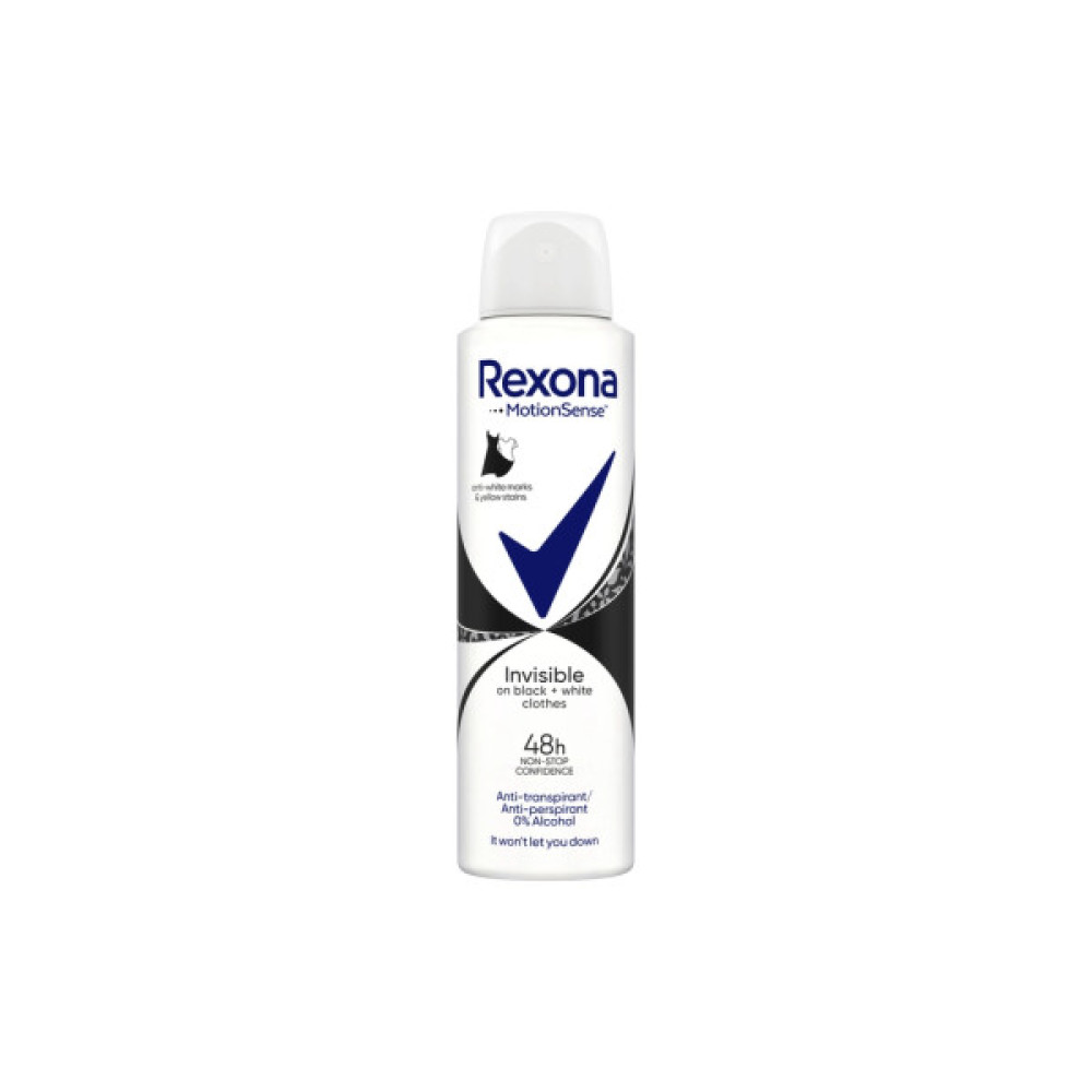 Антиперспірант Rexona Невидимий на чорному і білому 150 мл (8712561844857/8720181564123)