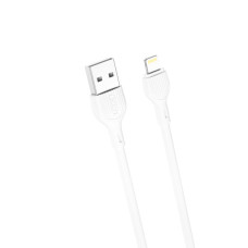 Дата кабель USB 2.0 AM to Lightning 2.0m 2.1A white XO (NB200-L2-WH)