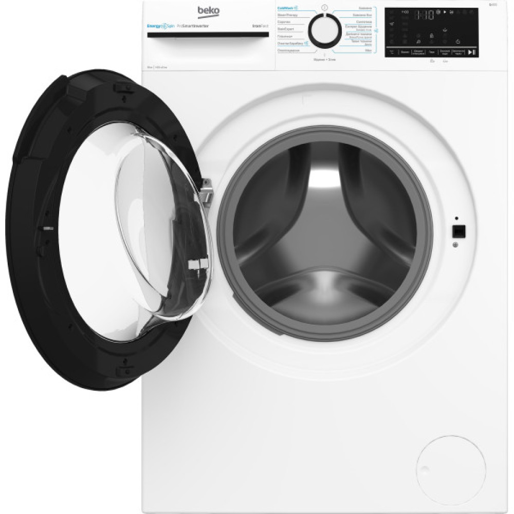 Пральна машина Beko фронтальна, 10кг, 1400, A+++, 58см, дисплей, інвертор, пара, білий