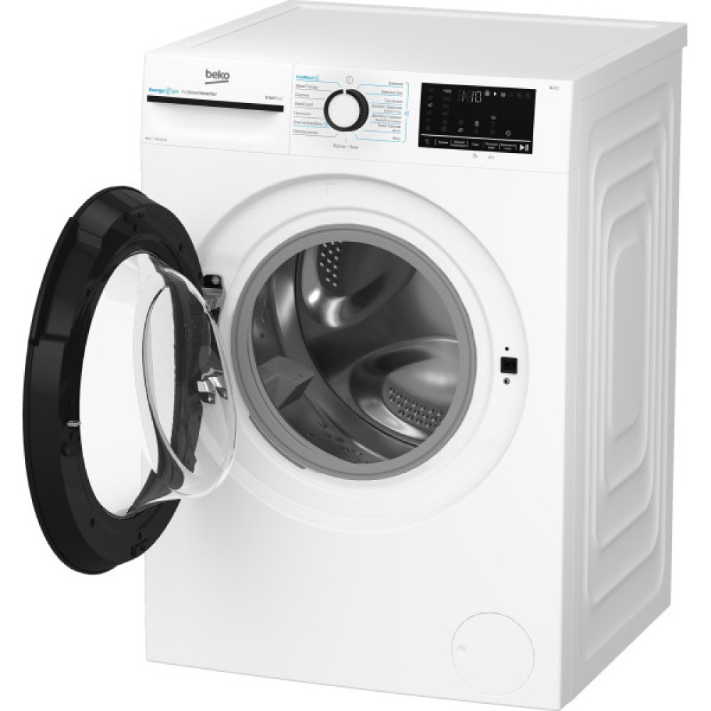 Пральна машина Beko фронтальна, 10кг, 1400, A+++, 58см, дисплей, інвертор, пара, білий