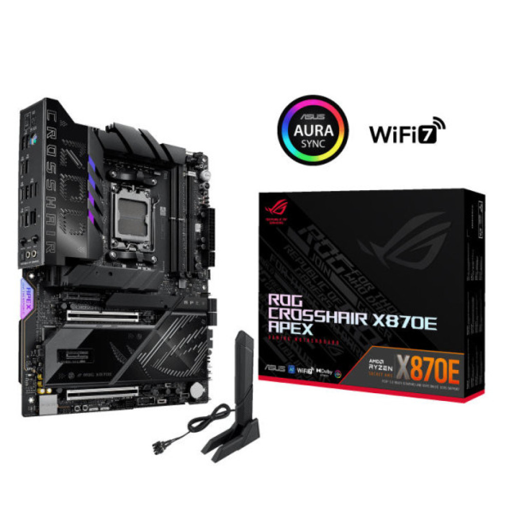 Материнcька плата ASUS ROG CROSSHAIR X870E APEX sAM5 X870E 2xDDR5 M.2 USB Type-C Wi-Fi BT ATX