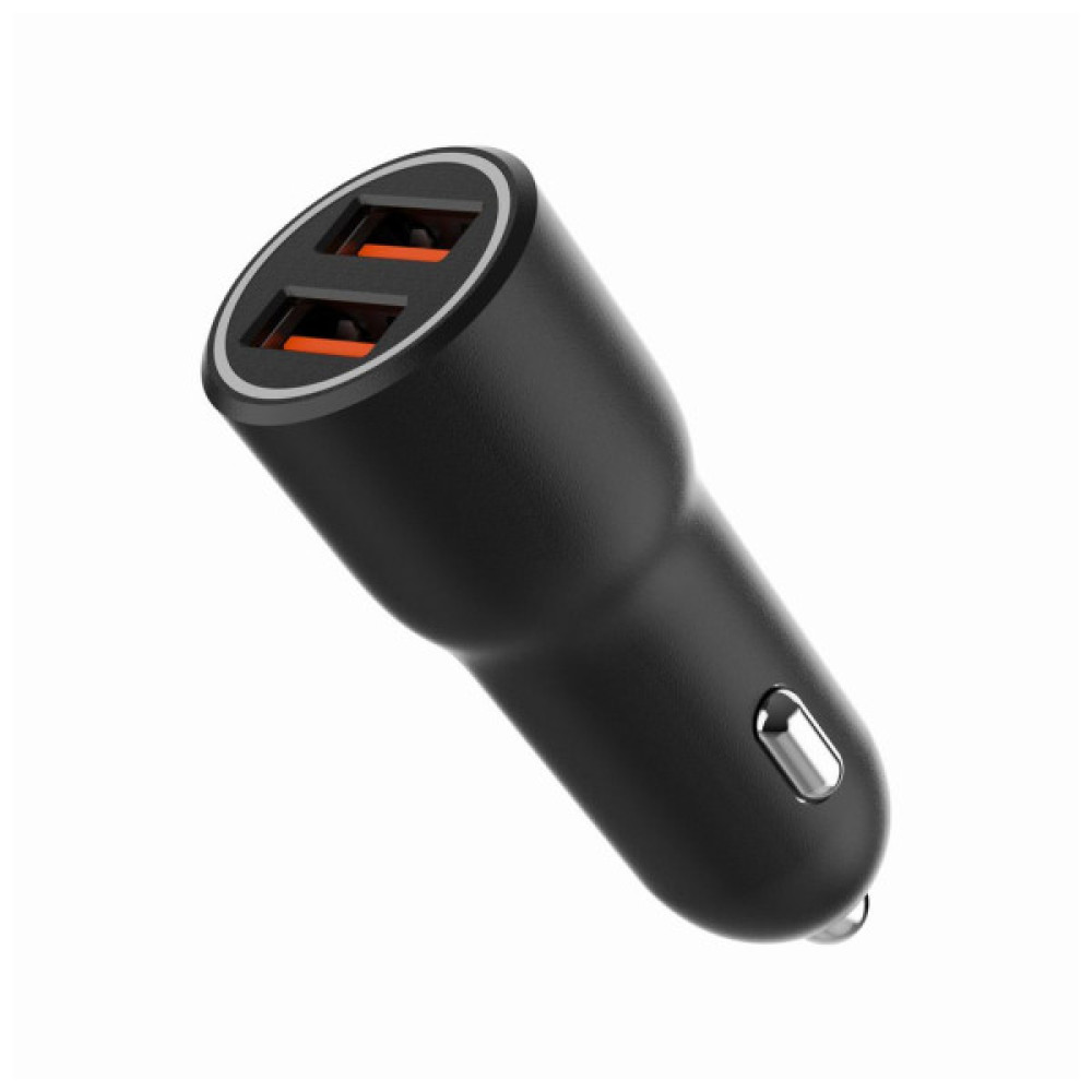 Зарядний пристрій Gembird 2xUSB QC3.0 car adapter black (TA-UC-A2QC36-CAR-01)