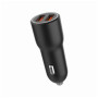 Зарядний пристрій Gembird 2xUSB QC3.0 car adapter black (TA-UC-A2QC36-CAR-01)