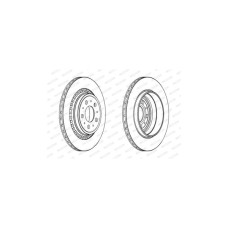 Гальмівний диск FERODO DDF1551