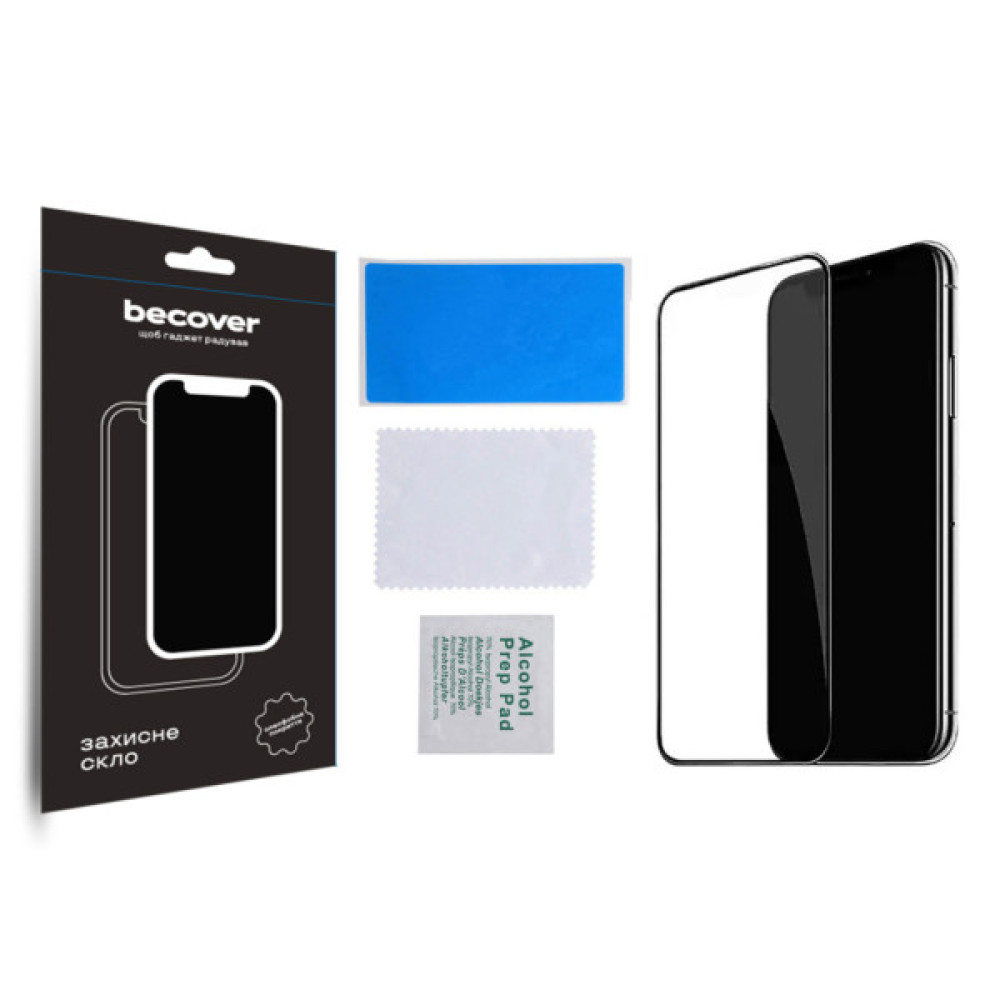 Скло захисне BeCover Apple iPhone 15 Plus Black (709788) Скло захисне BeCover Apple iPhone 15 Plus Black (709788)