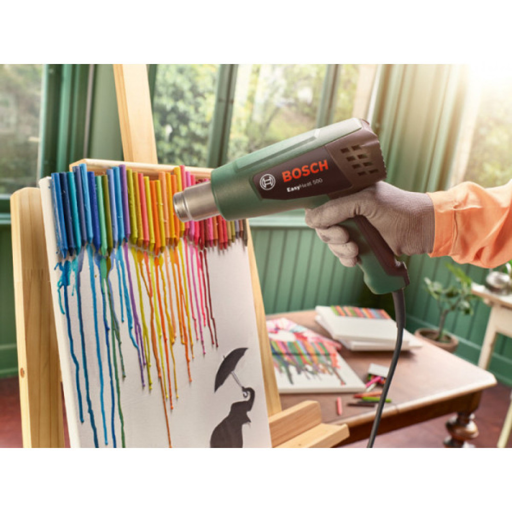 Фен будівельний Bosch EasyHeat 500 1600Вт 300/500°C 240/450л/хв 0.89кг