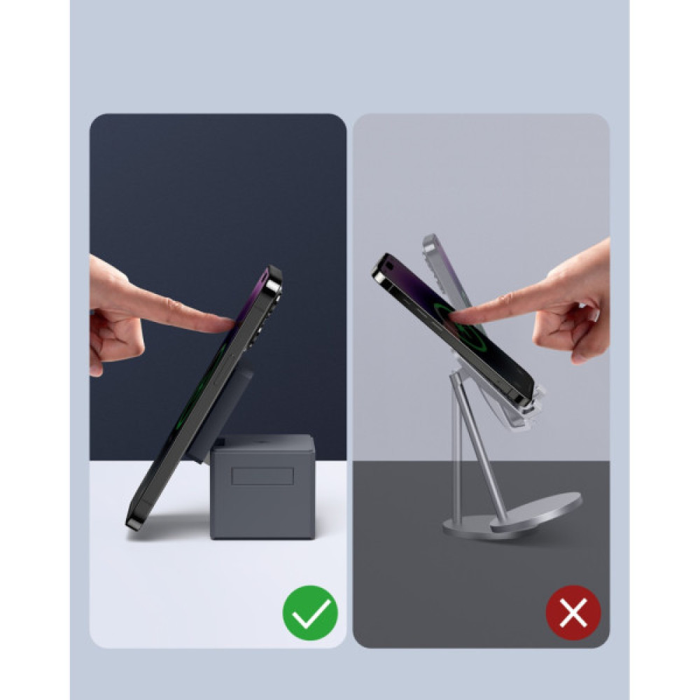 Зарядний пристрій Anker MagGo Wireless Charging Station 15W 3-in-1 Cube Black (Y1811G11)