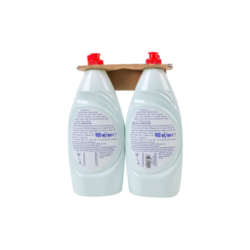 Засіб для ручного миття посуду Fairy Зелене яблуко 2 x 900 мл (8006530210904)