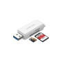 Зчитувач флеш-карт Ugreen USB 3.0 to TF + SD CM104 White (40753)