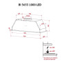 Витяжка кухонна Perfelli BI 5653 WH 1000 LED Витяжка кухонна Perfelli BI 5653 WH 1000 LED